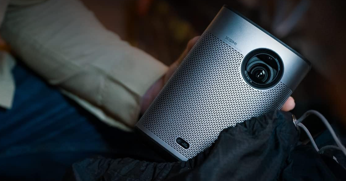 XGIMI Halo+ mini projector for camping