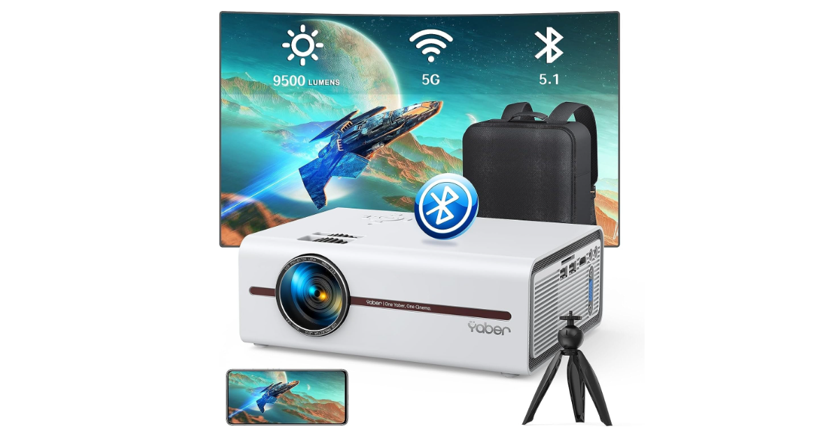 YABER V5 portable projector under $150