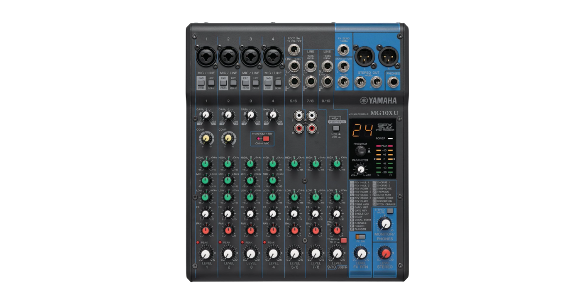YAMAHA MG10XU mixer for home studio