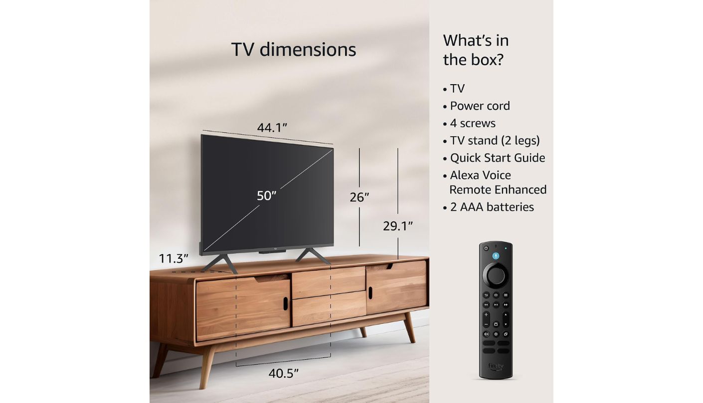 Amazon Fire TV 50 Omni QLED Series budget 50 inch TV