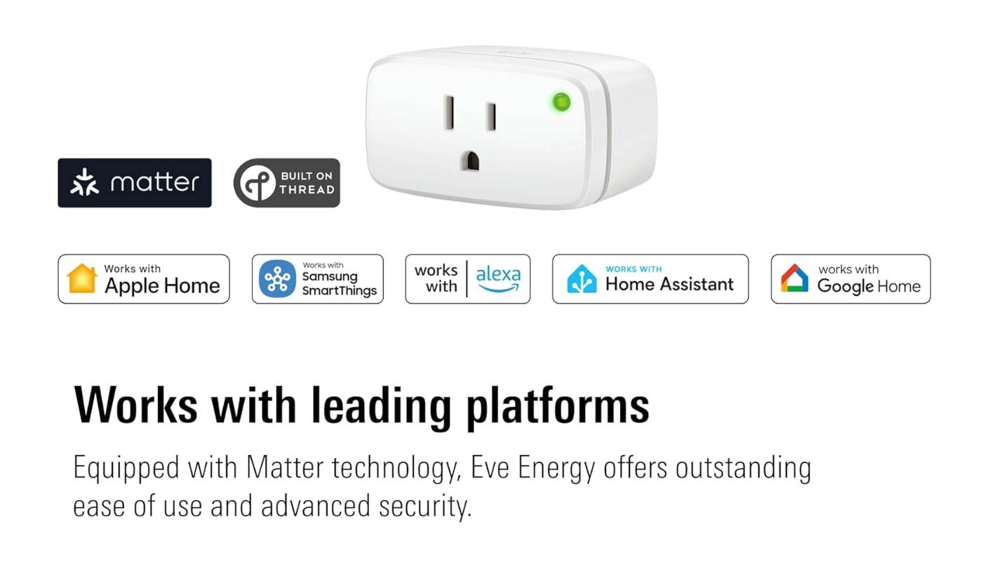 Eve Energy (Matter) Smart Plug for energy saving
