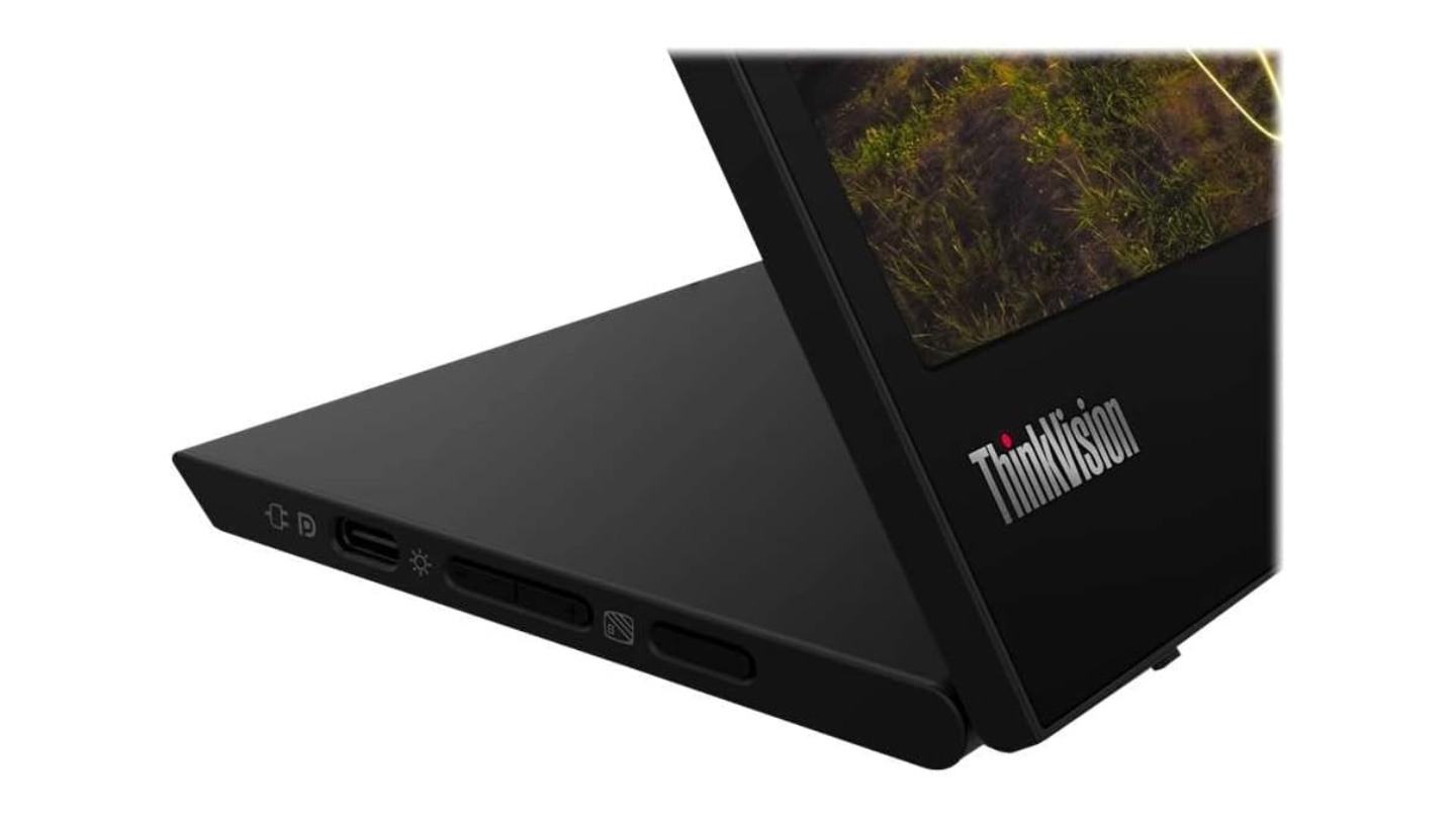 Configuration d'ordinateur portable à double écran Lenovo ThinkVision M15