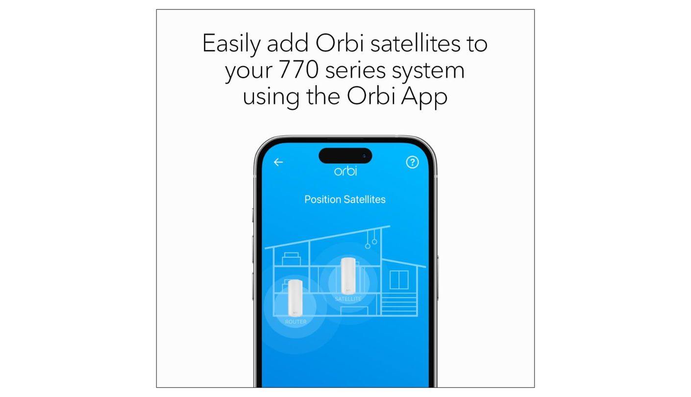 NETGEAR Orbi 770 Add-on Satellite router for streaming and gaming