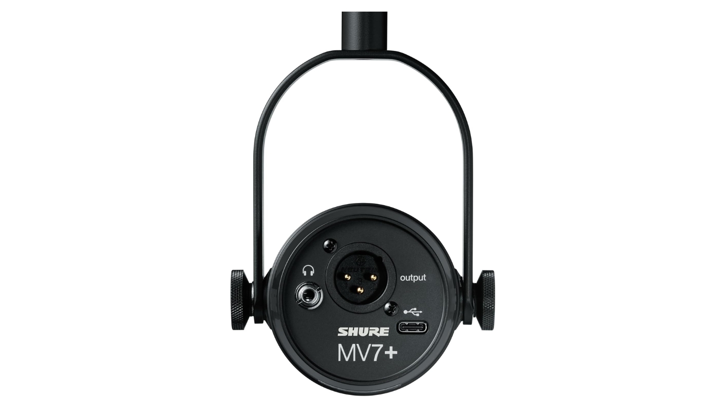 Shure MV7 Plus USB podcast microphone