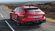 Audi RS 6 rear view render