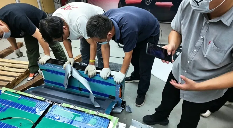 Внутренняя структура Blade Battery