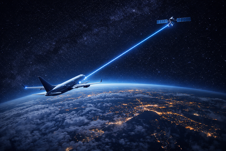 Лазерний термінал UltraAir на борту літака