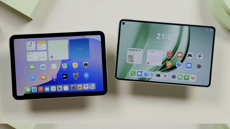 Планшет Huawei MatePad на столе