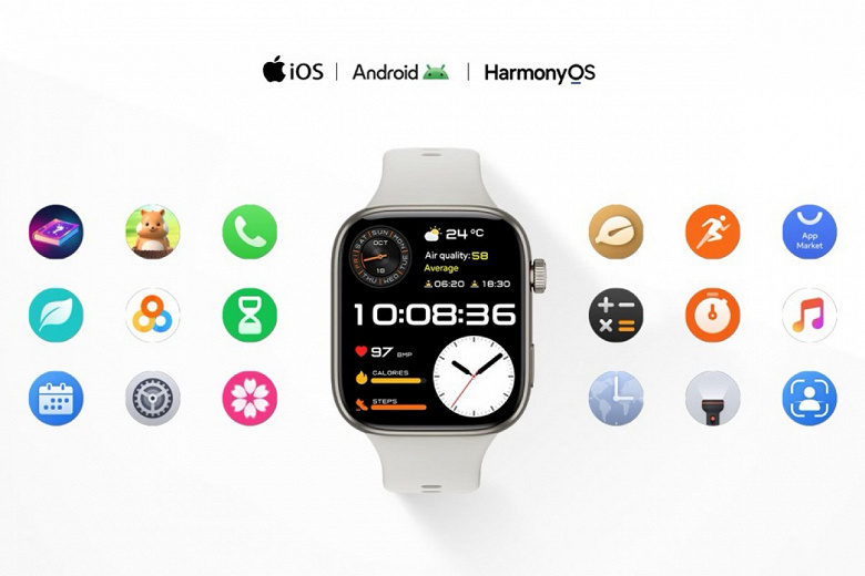 Мониторинг показателей здоровья Honor Watch X5i