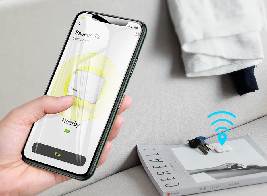 Baseus T1/T2: GPS-трекер брелок з двостороннім зв'язком лише за $12/$9