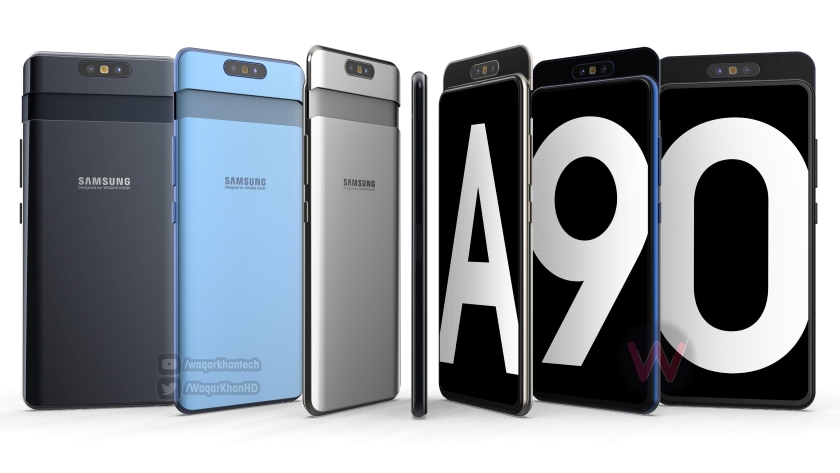 Как будет выглядеть бюджетный флагман Samsung Galaxy A90 с выдвижной камерой