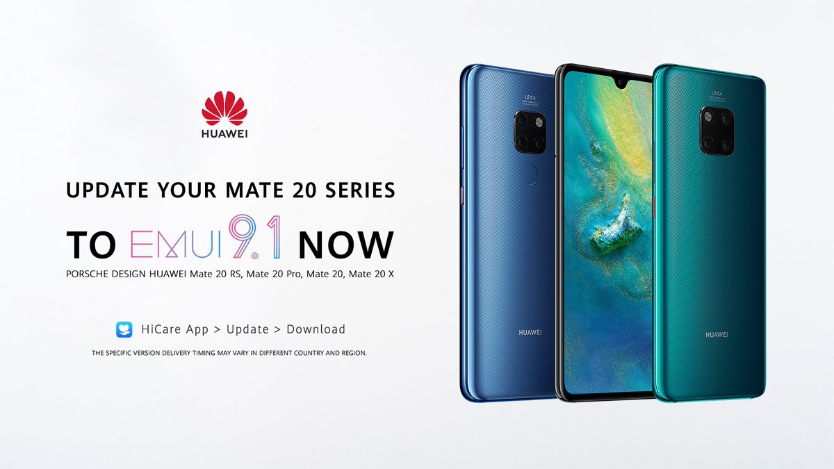Торішні флагмани Huawei Mate 20 почали отримувати EMUI 9.1. Всі, крім Mate 20 Lite