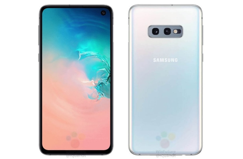 Офіційні рендери Galaxy S10e: дисплей з отвором для селфі-камери та сканер на бічній стороні