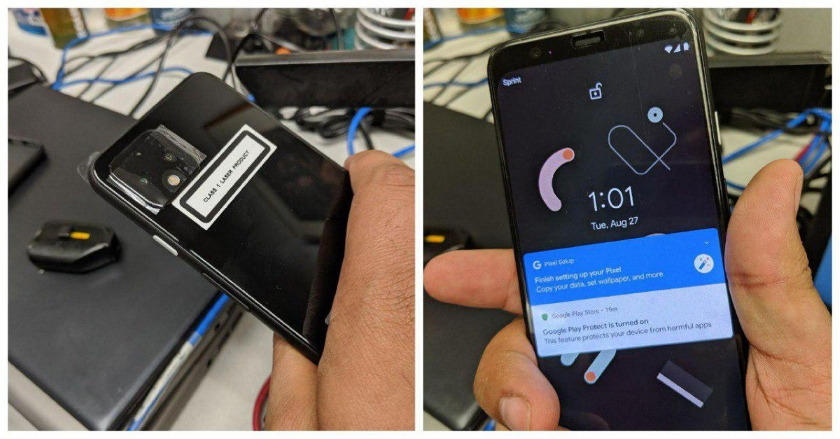 Новые фото Google Pixel 4: дисплей с большой рамкой вверху, двойная камера и корпус без сканера отпечатков пальцев