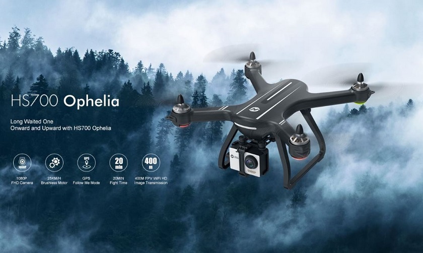 Дрон Holy Stone HS700 Ophelia получил бесколлекторный мотор и ценник $330