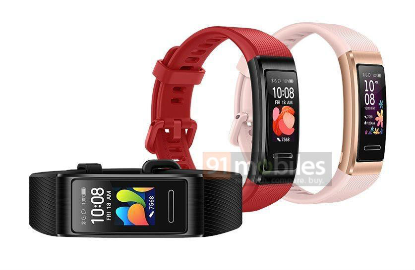 Huawei готовит еще один фитнес-браслет Band 4 Pro: новые изображения и расцветки