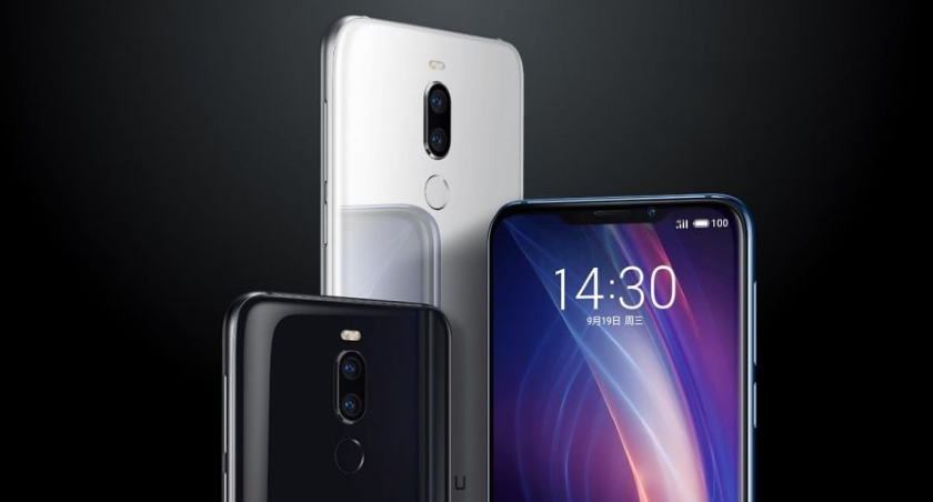 Meizu X8 «засветился» на фотографиях в градиентных расцветках