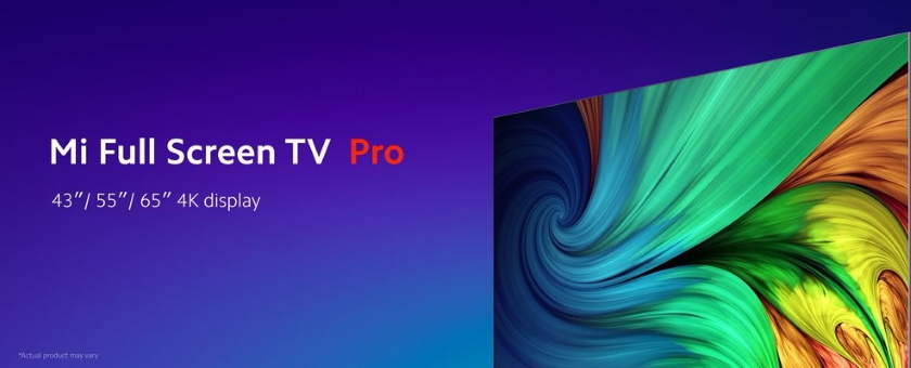 Xiaomi Mi Full Screen TV Pro: лінійка телевізорів із 4K-дисплеями на 43", 55", 65", підтримкою 8K-відео та цінником від $210