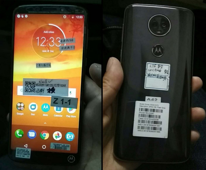 First live photos of Motorola Moto E5 Plus: one-eyed Joe