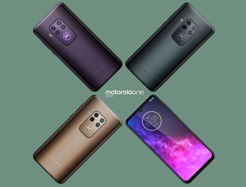 У мережу витекли нові прес-рендери та подробиці щодо смартфона Motorola One Zoom