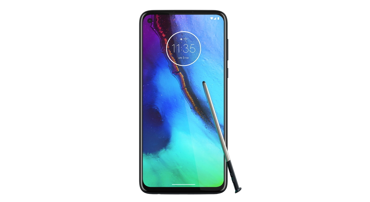 Ймовірний флагман Motorola Edge+ з'явився на зображенні з «дірявим» екраном та стилусом