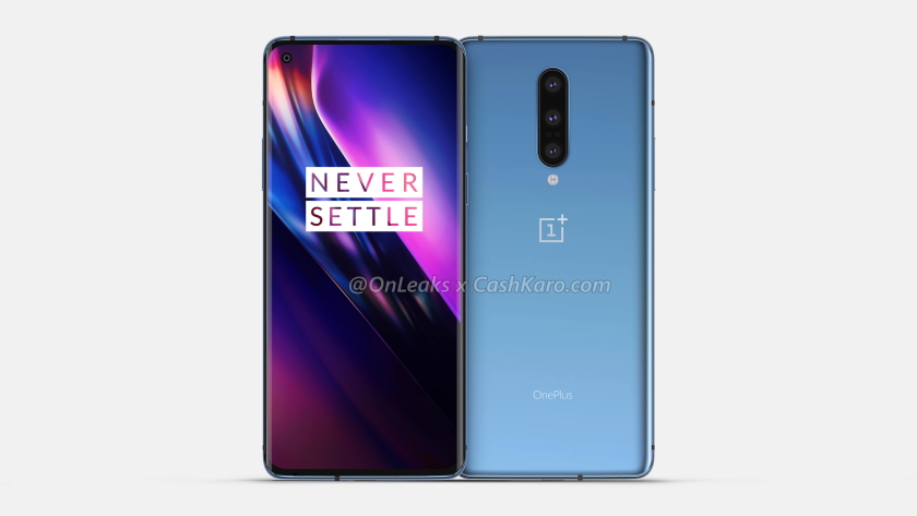 Несподівано: OnePlus 8 з'явився на якісних рендерах з «дірявим» екраном та потрійною камерою