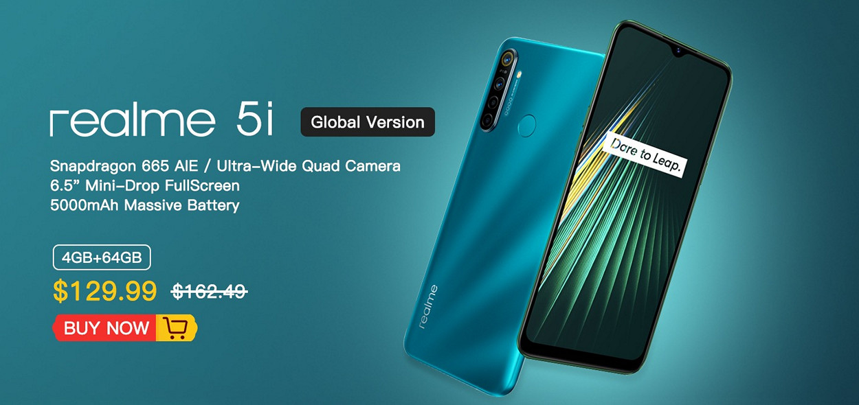 Розпродаж Realme 5i на AliExpress: конкурент Xiaomi Redmi Note 8 лише за $130