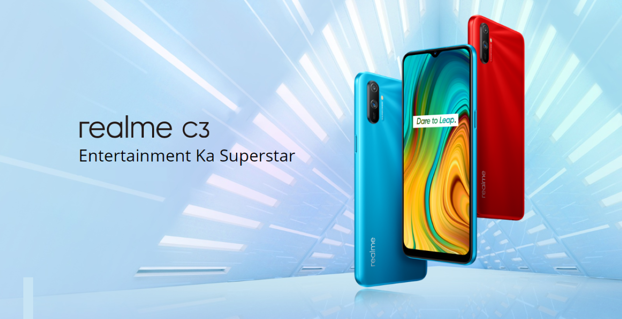 Realme C3: бюджетник з 6.5-дюймовим дисплеєм, чіпом MediaTek Helio G70 та батареєю на 5000 мАг за $98