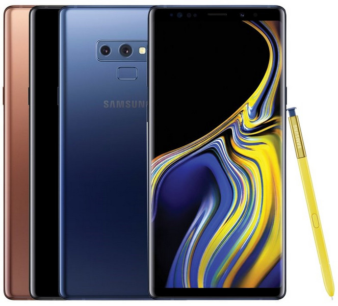 Samsung Galaxy Note 9 в трёх цветах на качественных пресс-рендерах