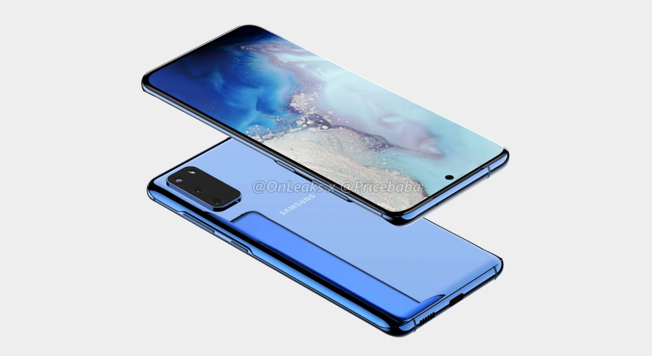 Samsung Galaxy S11e на рендерах: потрійна камера, дисплей зі заокругленими краями та виріз по центру, як у Galaxy Note 10