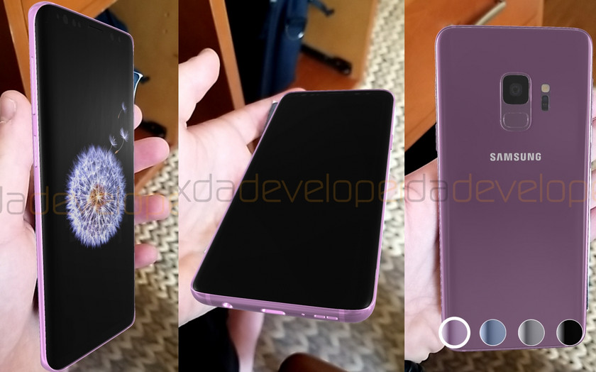 Samsung Galaxy S9 already twisted in the hands ... in augmented reality