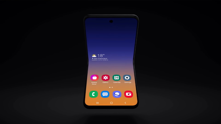 Samsung показал тизер своего следующего складного смартфона в форм-факторе «раскладушки»