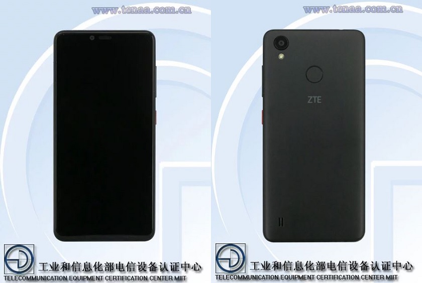 ZTE A0722 в TENAA: широкоформатный бюджетник с одинарной камерой