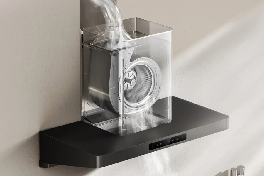Mijia Smart Range Hood 3 у роботі