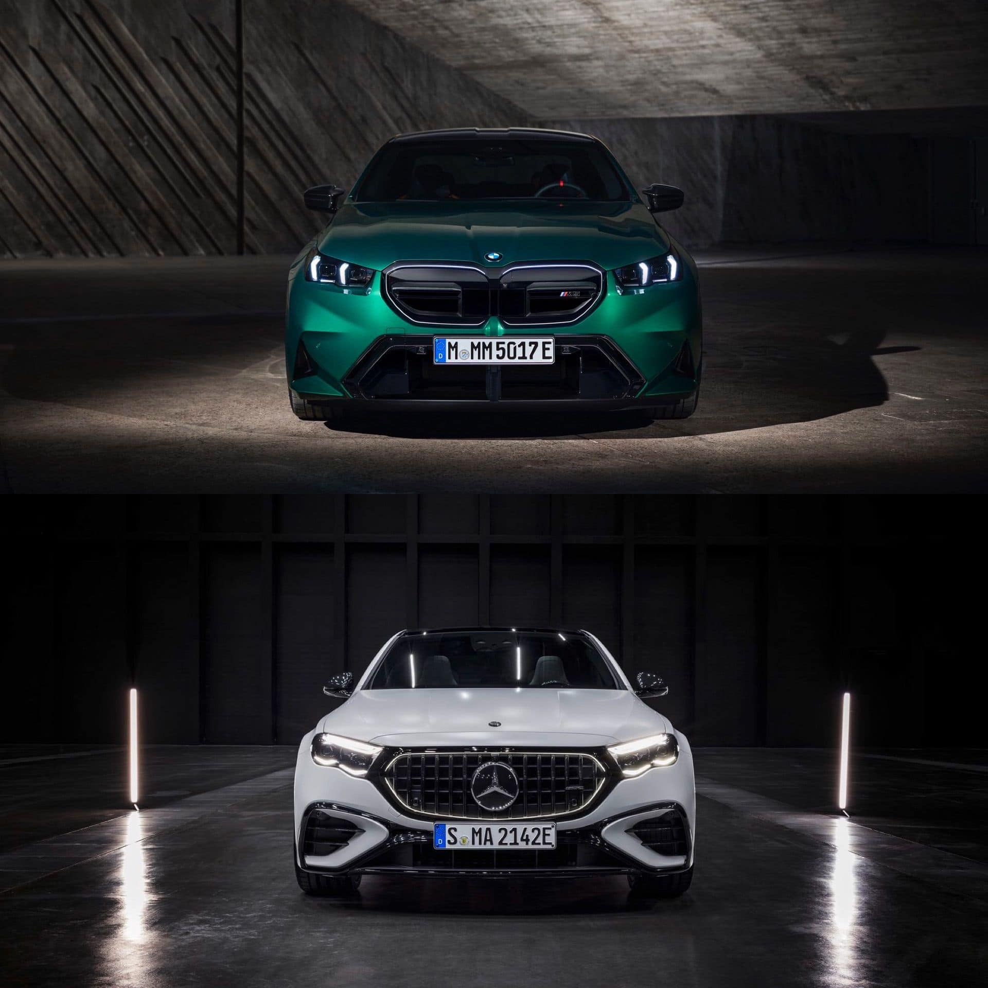 Задня частина Mercedes та BMW
