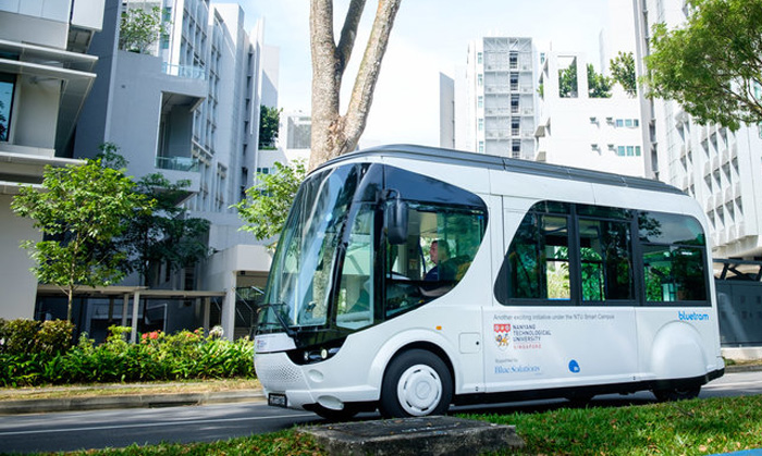 In Singapore, launched an electric bus, which charges only 20 seconds