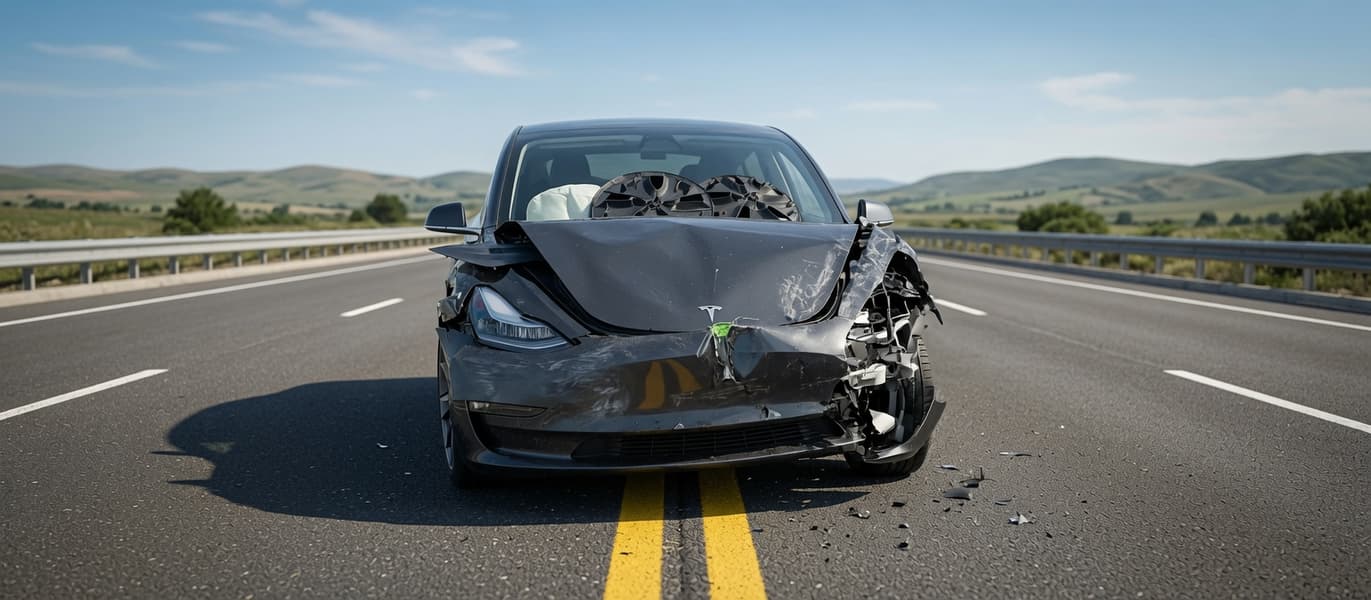 Tesla Model 3 accident China