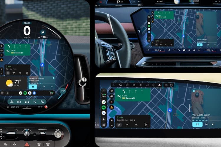 Интерфейс Android Auto 2026
