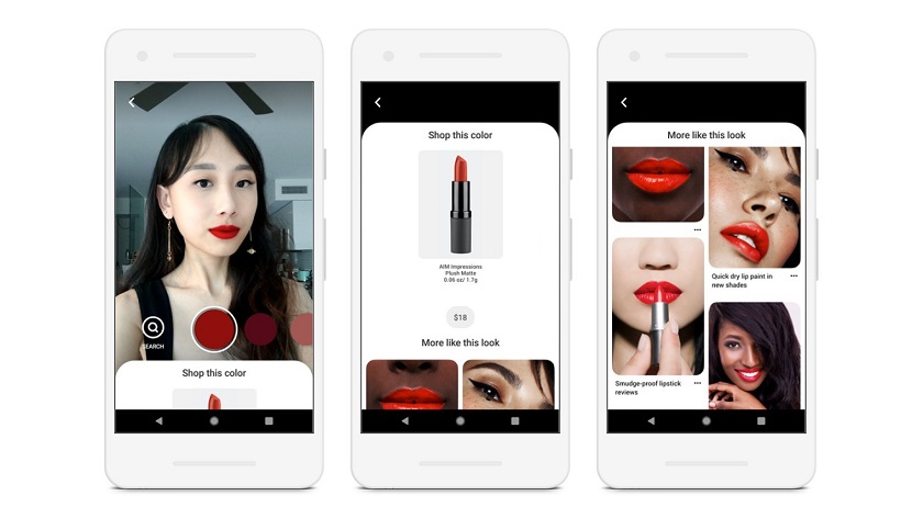 У Pinterest тепер можна нафарбуватися, не купуючи косметику