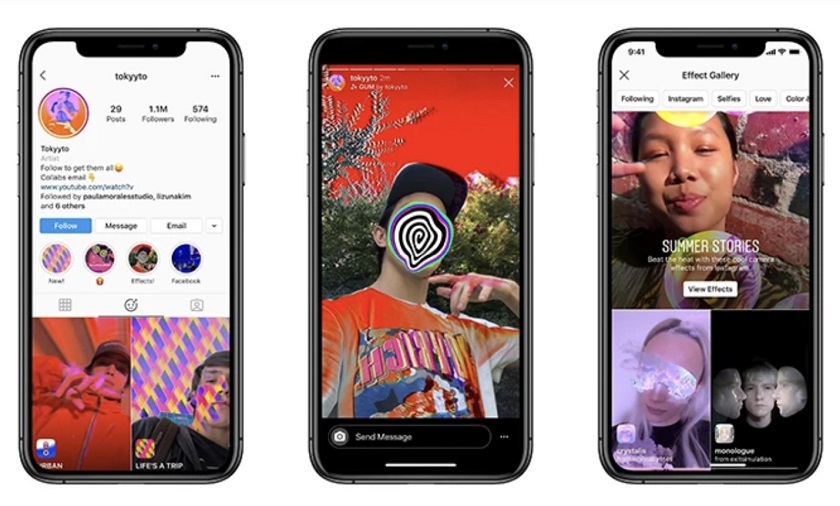 AR фільтри для Instagram тепер може створити будь-хто