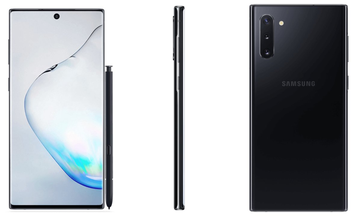 Samsung Galaxy Note 10 на прес-рендерах: тонкі рамки, круглий виріз та потрійна камера