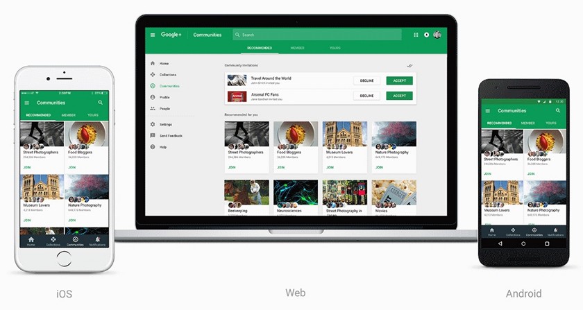 Google перезапускает соцсеть Google+ в новом дизайне