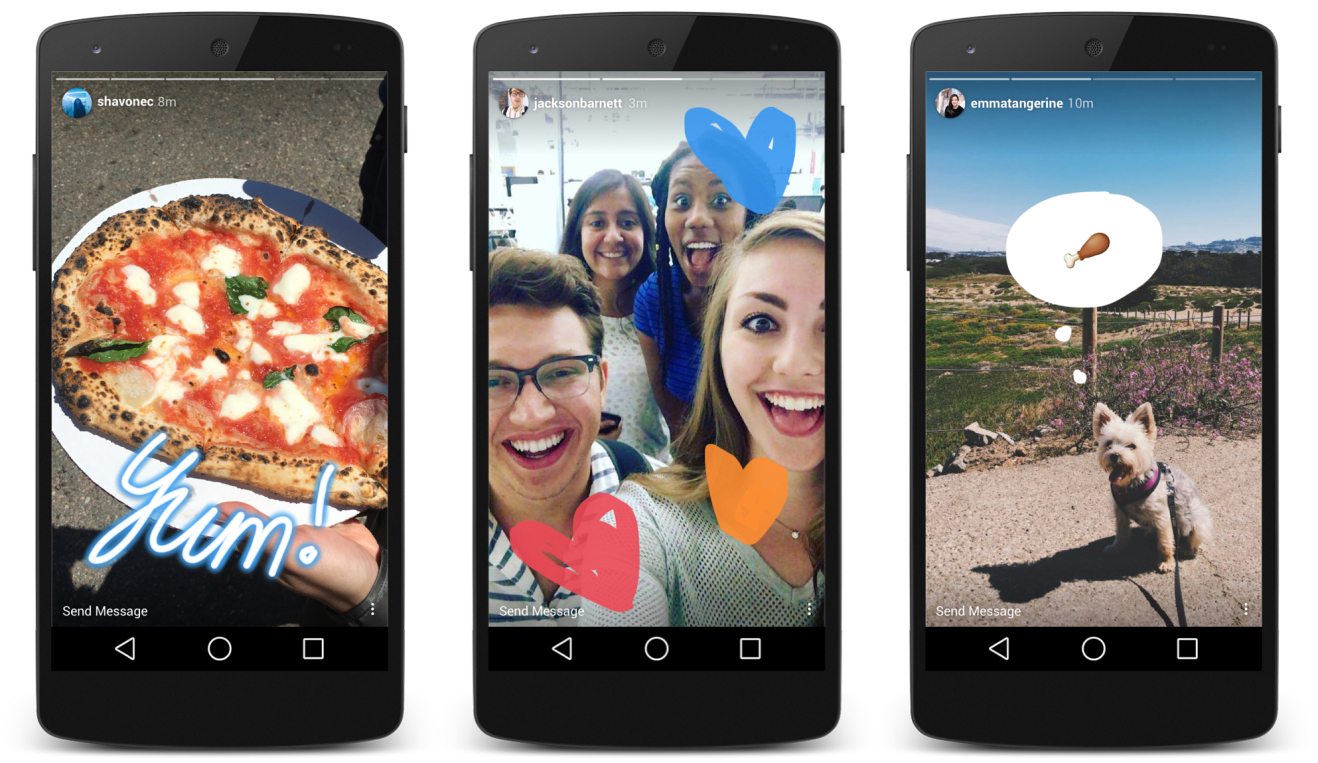 Instagram Stories will display the Gifok Library