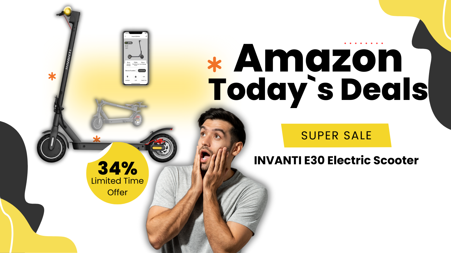 INVANTI E30 Electric Scooter – Save 34% on Urban Commuting!