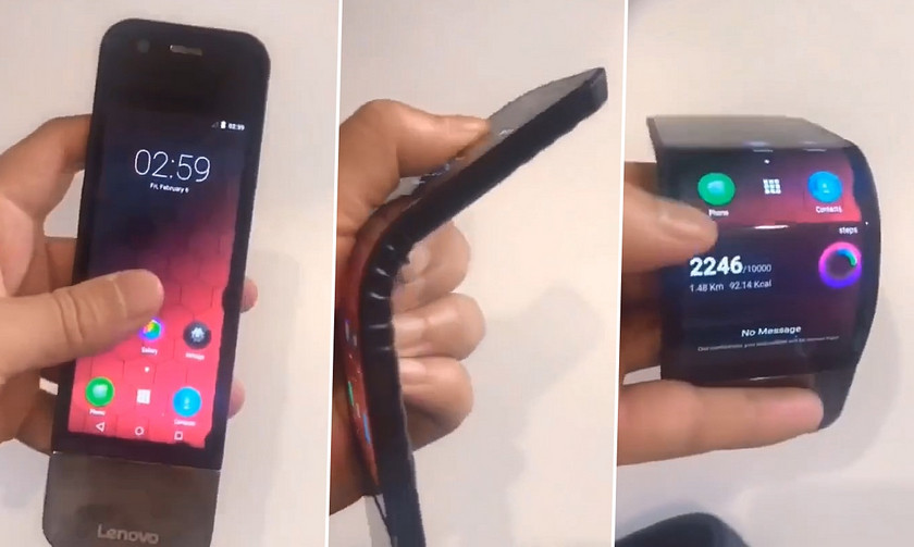Гибкий смартфон Lenovo показался на видео. Премьера уже скоро