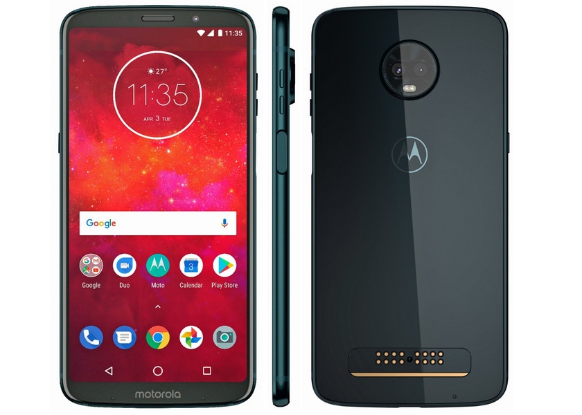 В сети появились новые изображения Moto Z3 Play