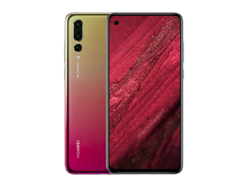 Безрамочный смартфон Huawei с подэкранной фронтальной камерой могут назвать Nova 3s