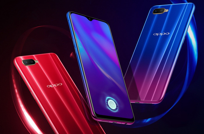 Смартфон Oppo K1 со сканером отпечатков в экране оценили в $230