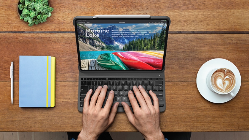 Logitech представила чехол-клавиатуру Slim Folio Pro для iPad Pro 2018