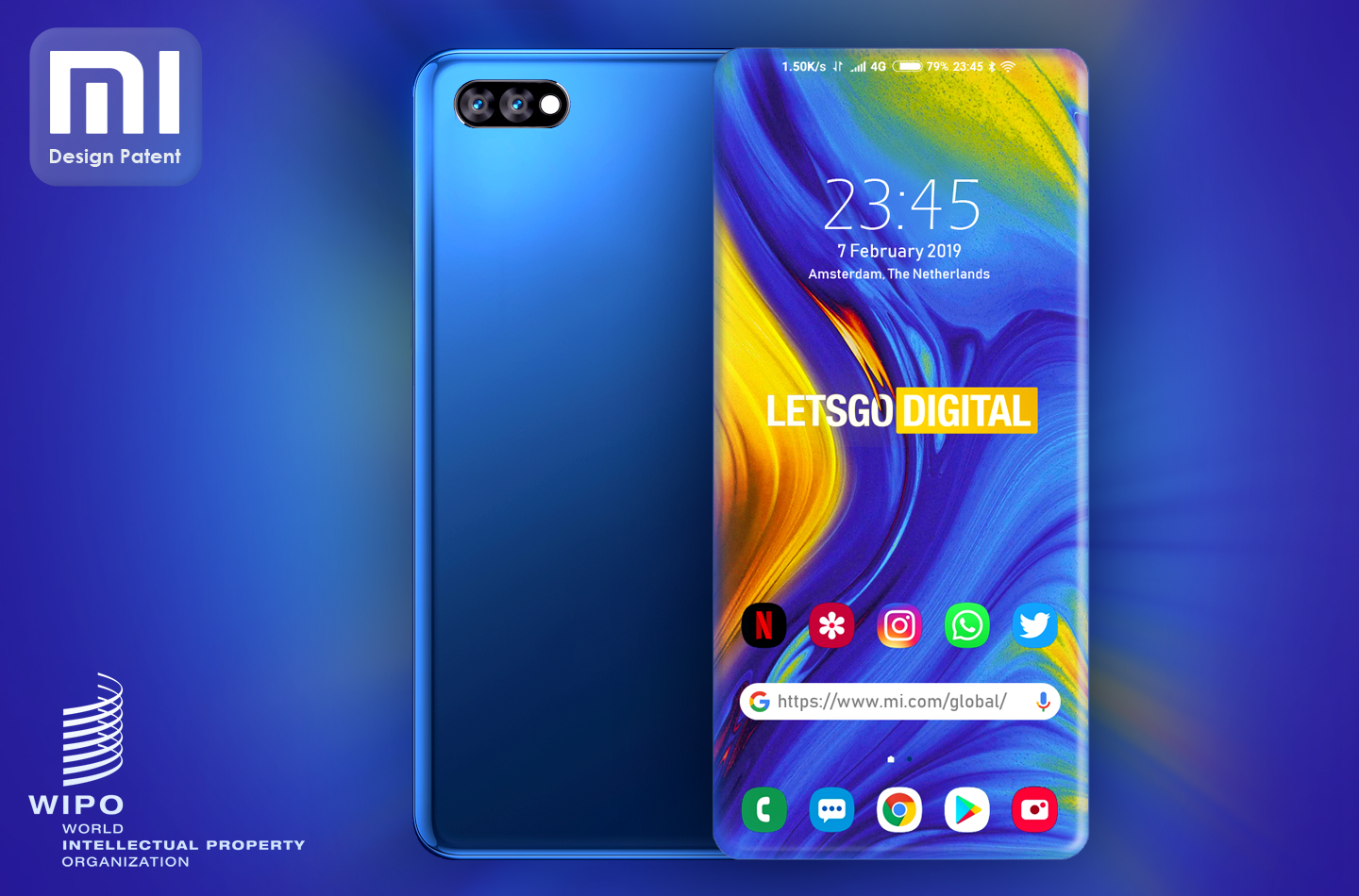 Xiaomi запатентувала повністю безрамковий смартфон без жодного вирізу